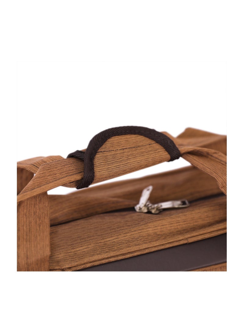 CAPITAL حقيبة دافل كابيتال 16 بوصة، لون القهوة - Image 4