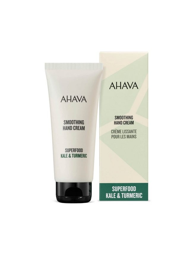 AHAVA Kale Turmeric & Dead Sea Minerals Smoothing Anti Aging Hand Cream For Dry & Cracked Skin, Vegan, 3.4 Fl. Oz.  - Image 4