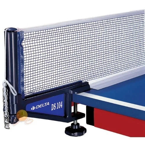 Delta Blue Table Tennis Vise Deluxe Ping-Pong Net Mesh Iron Set