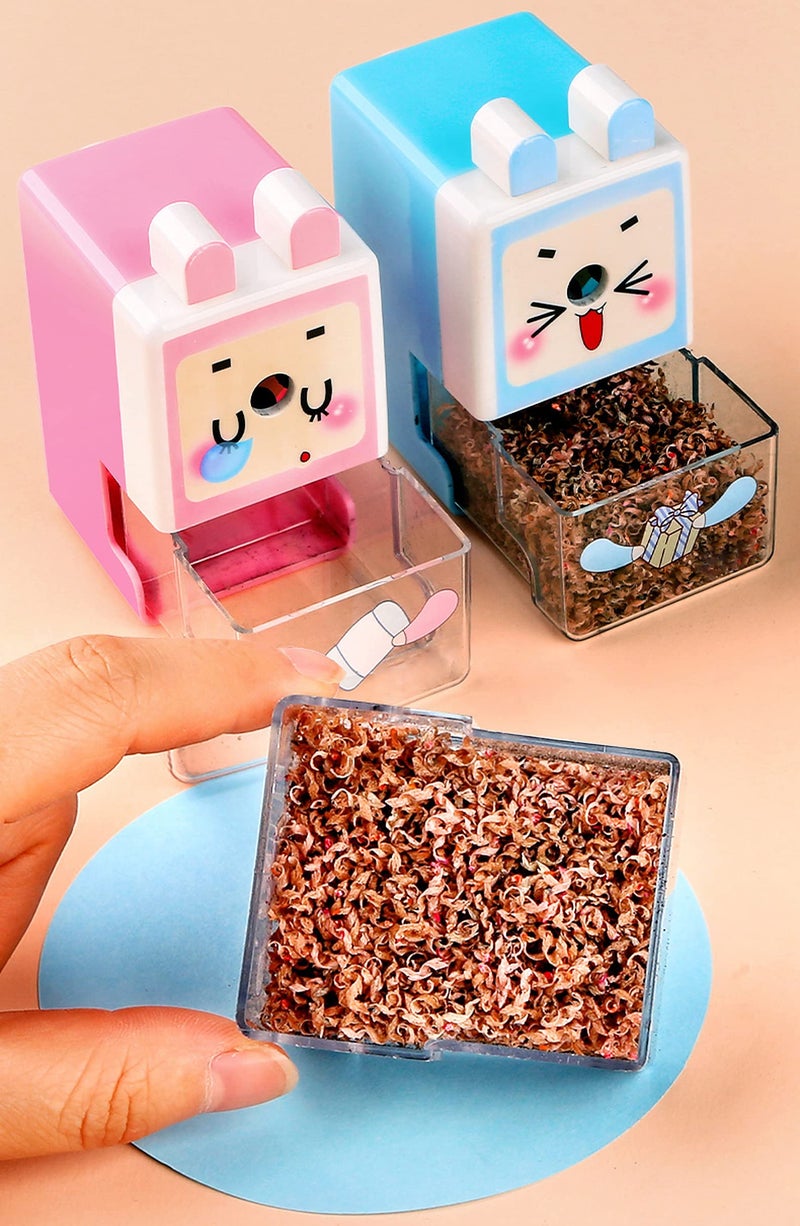 Wolpin 1 Pc Sharpener for Pencil Long Point Metal Sharpener for Kids Tabletop Cartoon - Image 3