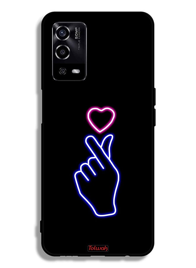 Tolwak Oppo A55 4G Protective Case Cover Snap Heart Art - Image 2
