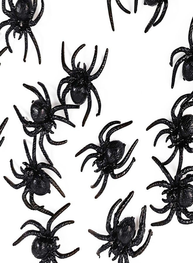 TIHOOD 60PCS Realistic Plastic Spider Toys Halloween Prank Props Small Size Funny Halloween Decorations - Image 3