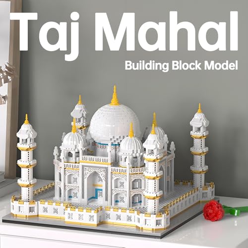 APENGBAOL مجموعة كتل البناء الصغيرة المعمارية تاج محل من APENGBAOL - مجموعة معالم العرض - هدية للبالغين - 4030 قطعة - Image 5