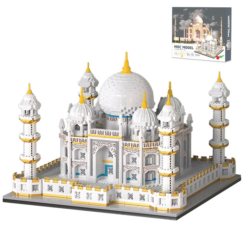 APENGBAOL مجموعة كتل البناء الصغيرة المعمارية تاج محل من APENGBAOL - مجموعة معالم العرض - هدية للبالغين - 4030 قطعة - Image 3