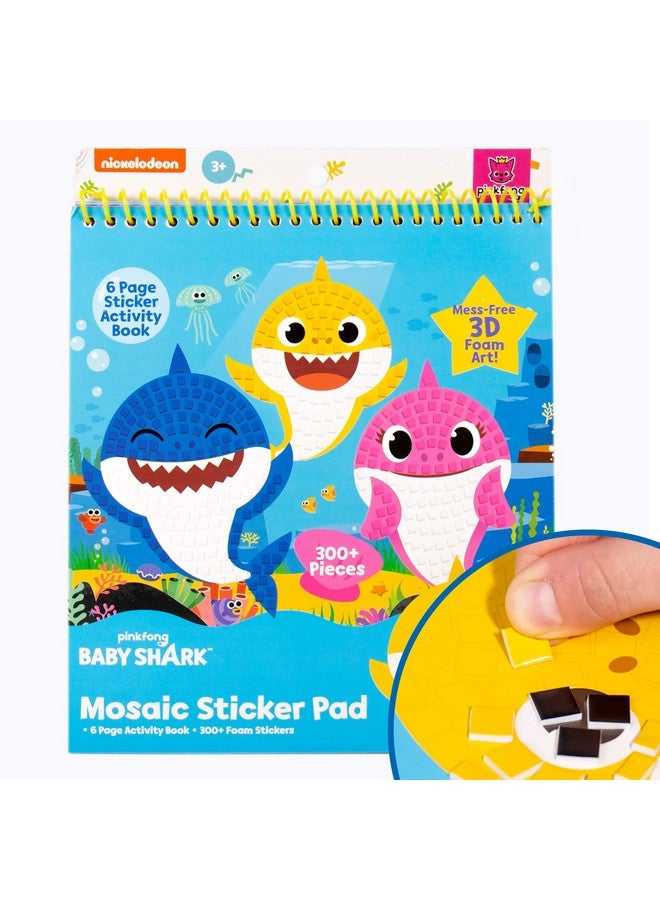 BABY SHARK Baby Shark 3D Mosaic Stickers by Horizon Group USA, Decorate a Activity Book with Over 300 Foam Stickers, Create Your Own 3D Sticker Art, 3D Stickers, Arts and Crafts - Image 1