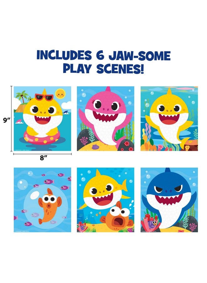 BABY SHARK Baby Shark 3D Mosaic Stickers by Horizon Group USA, Decorate a Activity Book with Over 300 Foam Stickers, Create Your Own 3D Sticker Art, 3D Stickers, Arts and Crafts - Image 4