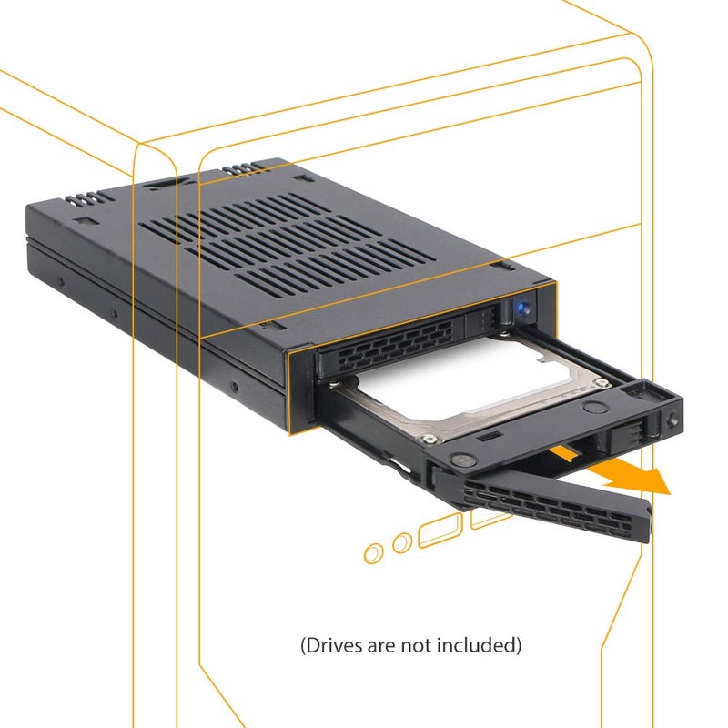 ICY DOCK 2 Bay 2.5 SAS/SATA HDD/SSD Mobile Rack for External 3.5â€ Bay | ExpressCage MB742SP-B - Image 2