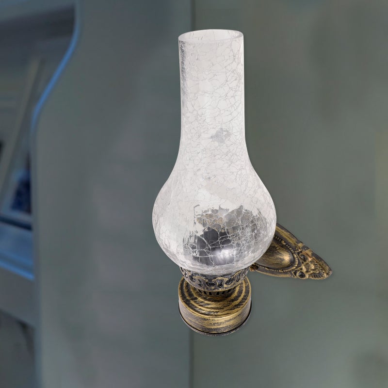 Retro Kerosene Wall Lamp Corridor Stair Metal Art Decorative Wall Lamp Without Light Source - Image 1