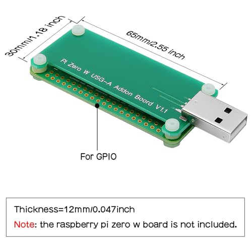 Geekworm USB Dongle Board for Raspberry Pi Zero/Zero W/Zero 2/Zero 2W, USB Expansion with Transparent Acrylic Case Kit - Image 4