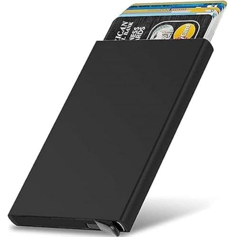 ALKAYAN INFINITY-Plus 6 Card Capacity Aluminum Smart Card Holder for Men and Women - RFID Blocking Information Theft - Image 1