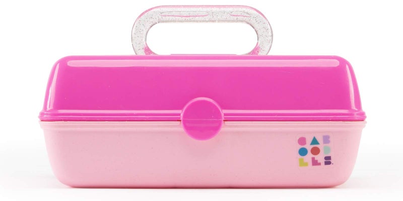 Caboodles Pretty In Petite - Forever Fun Makeup Organizer Compact Carrying Cosmetic Case, Pink Over Rose, 1 count - Image 1