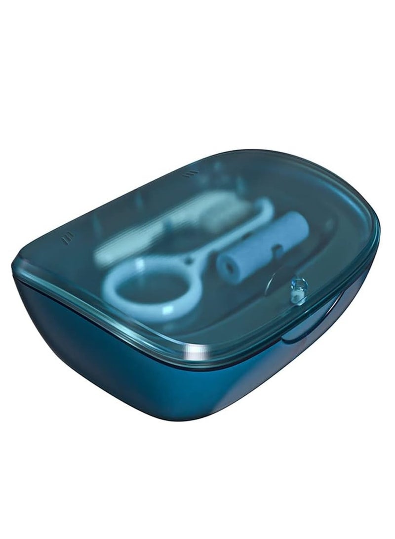 SYOSI 2-Tier Retainer Box Container, Partial Mouth Guard Container Case Denture Box Orthodontic Denture Storage Boxes(Random) - Image 2