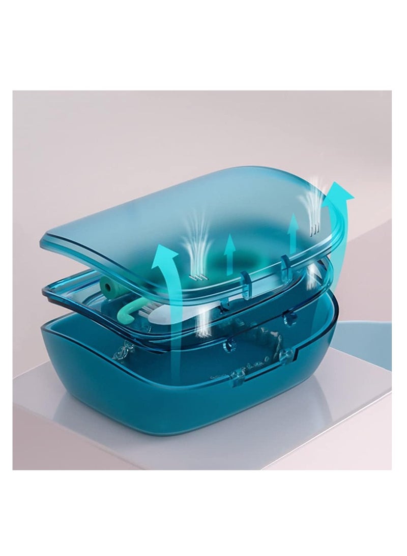 SYOSI 2-Tier Retainer Box Container, Partial Mouth Guard Container Case Denture Box Orthodontic Denture Storage Boxes(Random) - Image 3