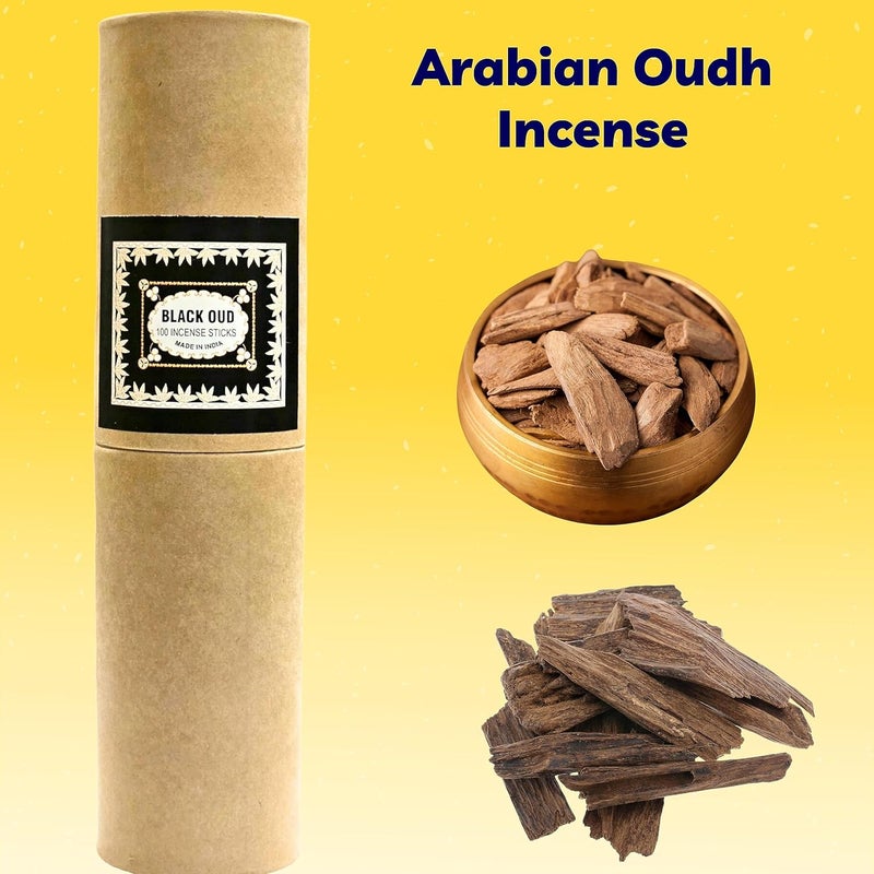 HumbleGoods Humble Goods Oudh Agarbatti 350 GMS 125 Incense Sticks Free Oud Agarbatti Incense Stand Worth 150 Rupees with Luxury Premium Oud Agarbatti Pure Orignal Oud Attar Incense  - Image 2
