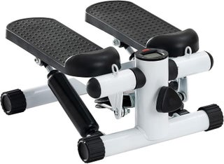 Steppers for Exercise at Home, Mini Stepper with Resistance Bands - Quiet, 360LBS Weight Capacity Portable Stair Stepper for Buttocks Lifting & Body Shaping, Compact Fitness Stepper for Small Spaces