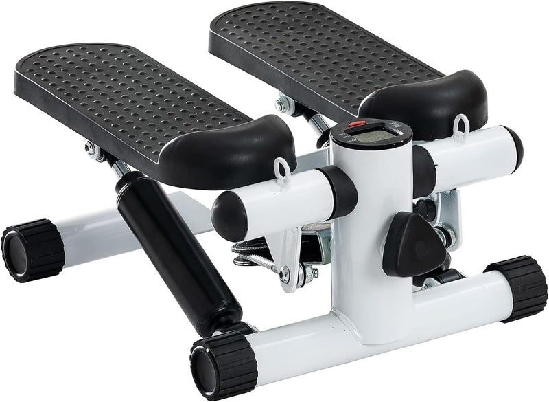Steppers for Exercise at Home, Mini Stepper with Resistance Bands - Quiet, 360LBS Weight Capacity Portable Stair Stepper for Buttocks Lifting & Body Shaping, Compact Fitness Stepper for Small Spaces