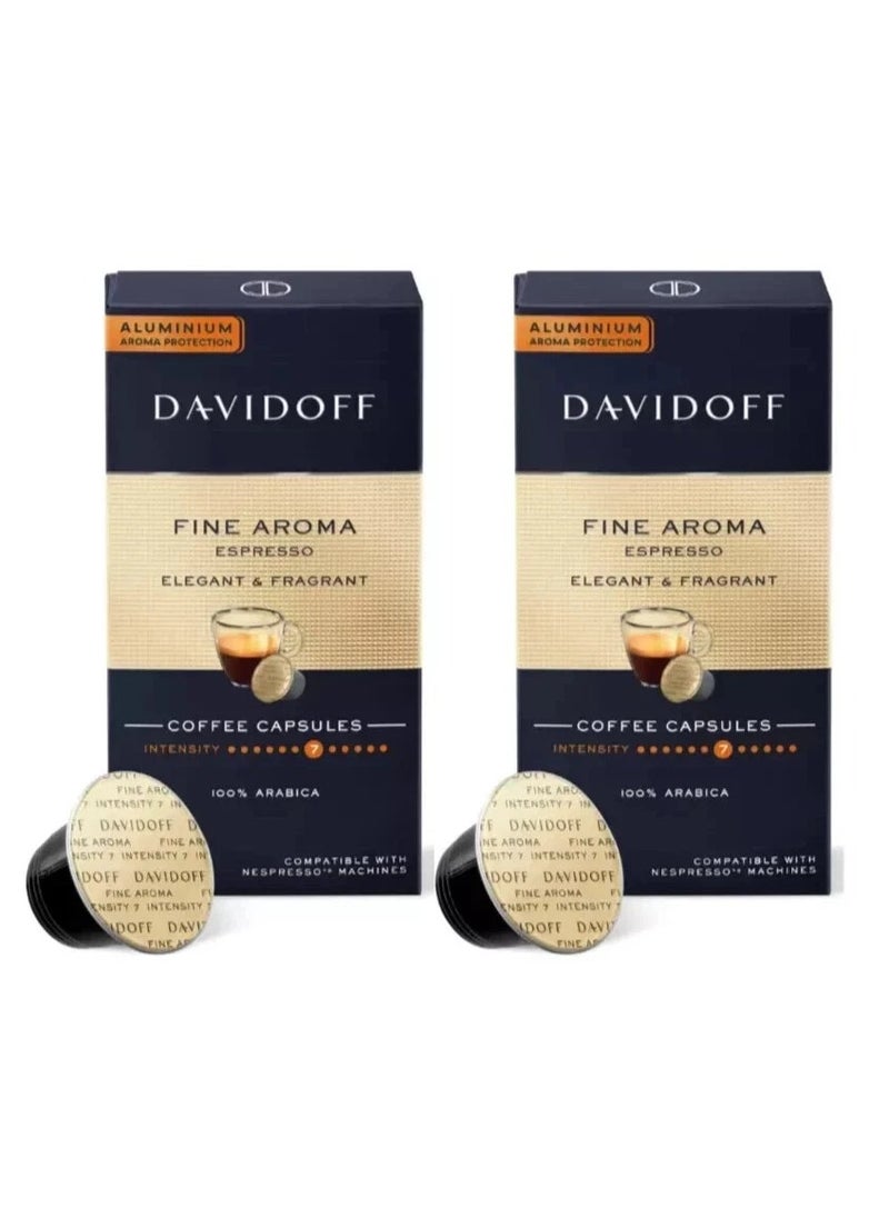 Davidoff DAVIDOFF Fine Aroma Coffee Capsules 2 packs (20 capsules)  - Image 1