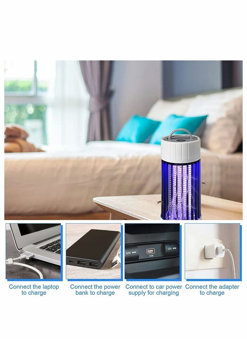 Y&D - Electric Bug Zapper for Indoor Outdoor, 3000V High Powered UV Light Mosquito Killer, Waterproof Pest Control Insect Fly Trap Equipped USB Cable Home, Patio, Backyard, Camping - Image 1