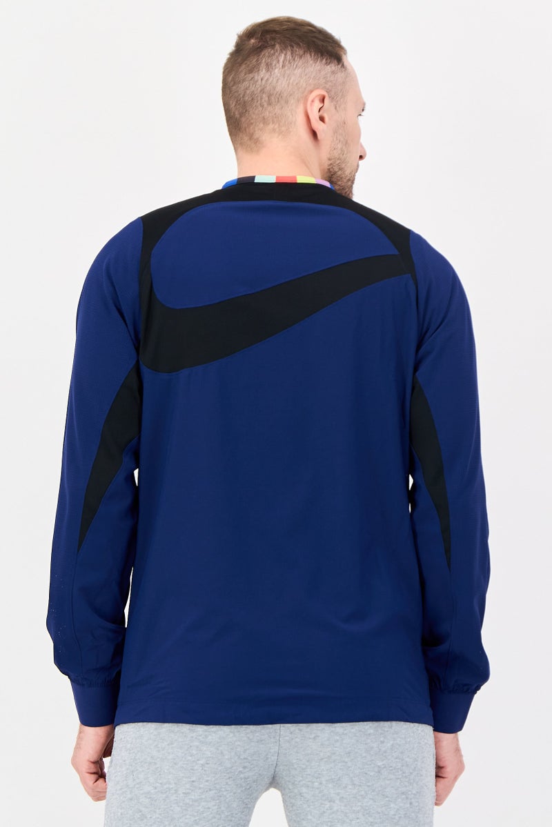 Nike Men Standard Fit Long Sleeve Training jacket, Blue - Image 2