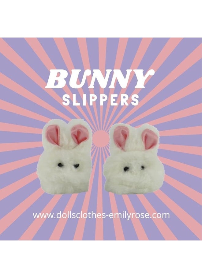 Emily Rose - Emily Rose 18 Inch Doll Clothes and Accessories | 18" Doll Fluffy Easter Bunny Slippers Accessory | Compatible with American Girl Dolls - Image 1
