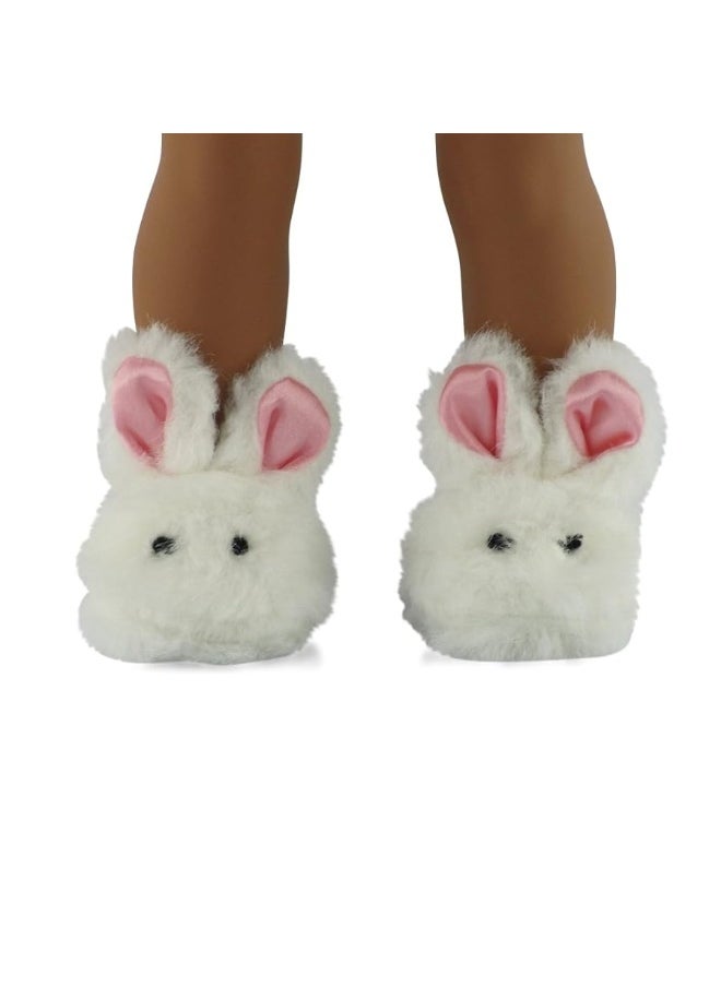 Emily Rose - Emily Rose 18 Inch Doll Clothes and Accessories | 18" Doll Fluffy Easter Bunny Slippers Accessory | Compatible with American Girl Dolls - Image 1