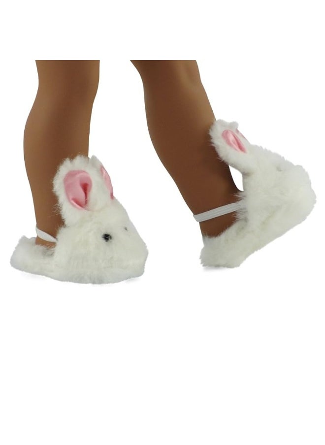 Emily Rose - Emily Rose 18 Inch Doll Clothes and Accessories | 18" Doll Fluffy Easter Bunny Slippers Accessory | Compatible with American Girl Dolls - Image 1