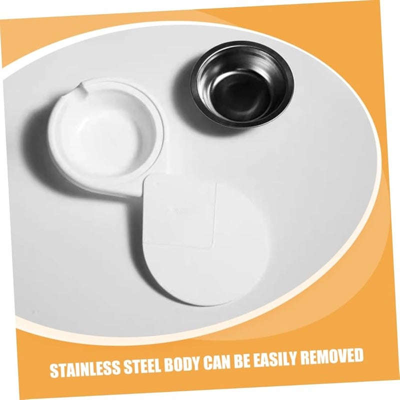 علبة سجائر مخفية من الفولاذ المقاوم للصدأ مع غطاء دوار للتثبيت تحت المكتب مقاومة للرياح للمكتب والمنزل - Image 4