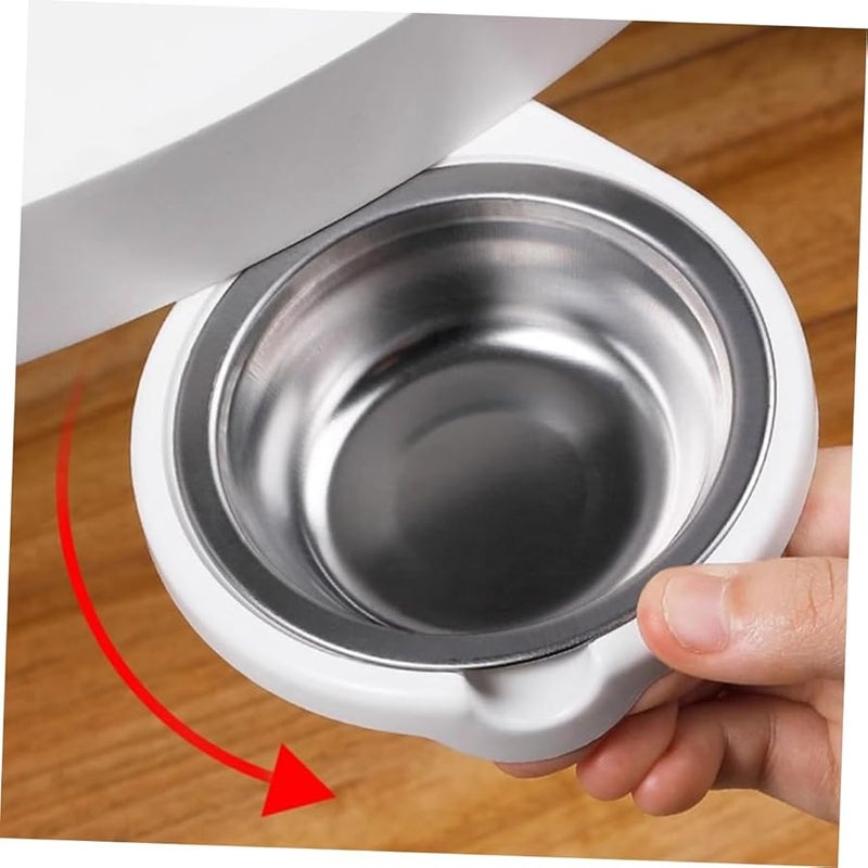 علبة سجائر مخفية من الفولاذ المقاوم للصدأ مع غطاء دوار للتثبيت تحت المكتب مقاومة للرياح للمكتب والمنزل - Image 5