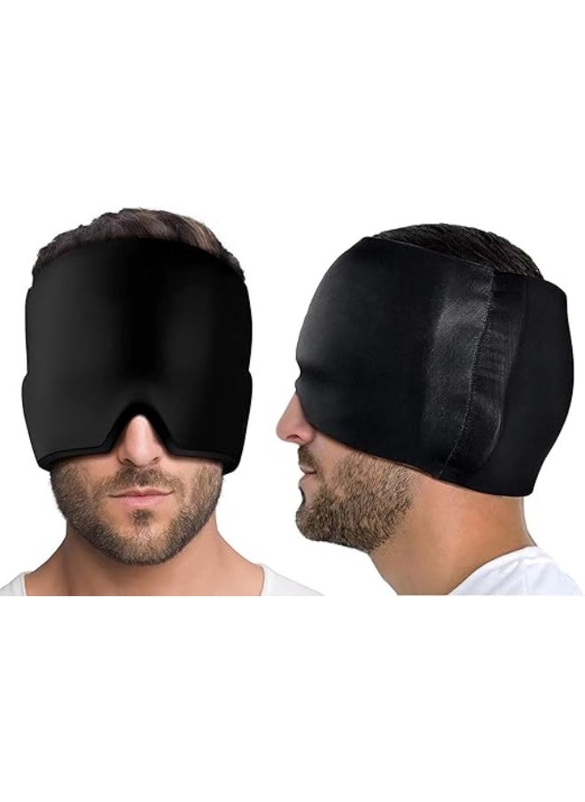Generic Migraine Relief Mask, Reusable Cold Compress Gel Mask for Puffy Eyes, Dark Circles, Sinuses, and Stress Relief, Multicolor  - Image 1