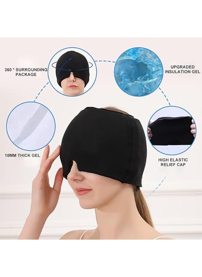 Generic Migraine Relief Mask, Reusable Cold Compress Gel Mask for Puffy Eyes, Dark Circles, Sinuses, and Stress Relief, Multicolor  - Image 5