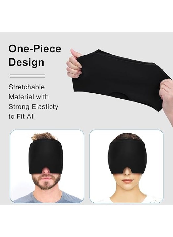 Generic Migraine Relief Mask, Reusable Cold Compress Gel Mask for Puffy Eyes, Dark Circles, Sinuses, and Stress Relief, Multicolor  - Image 4