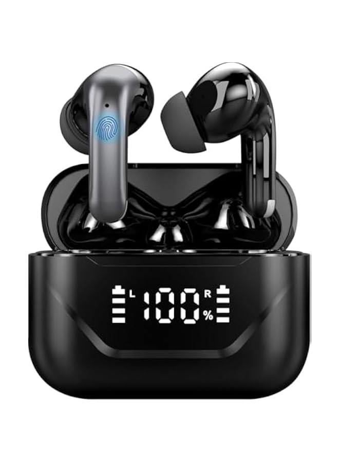 Translation Earbuds Real Time, 3 in 1 Language Translator Earbuds in Real Time 144 Languages & Accents, Translation Headphones Wireless Bluetooth, Ai Translating Earbuds Headphones APP Black  - Image 1