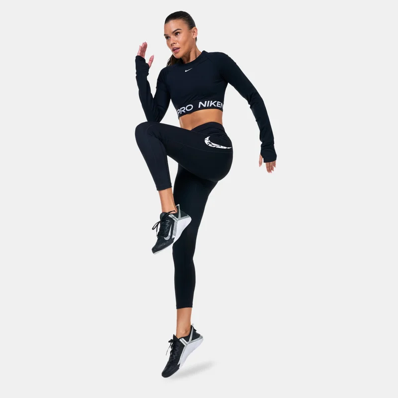 نايكي Women's Fast Mid-Rise Running Leggings