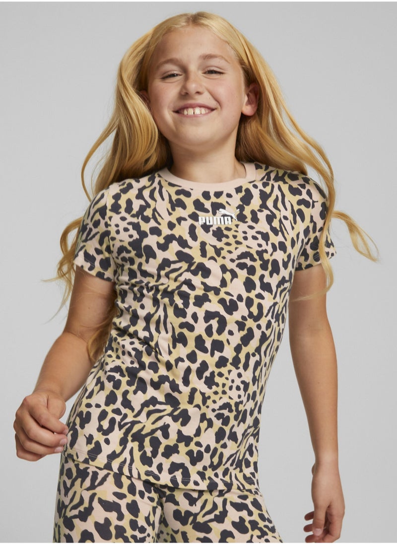 PUMA - Alpha Printed Girls Short Sleeve T-shirt - Image 1