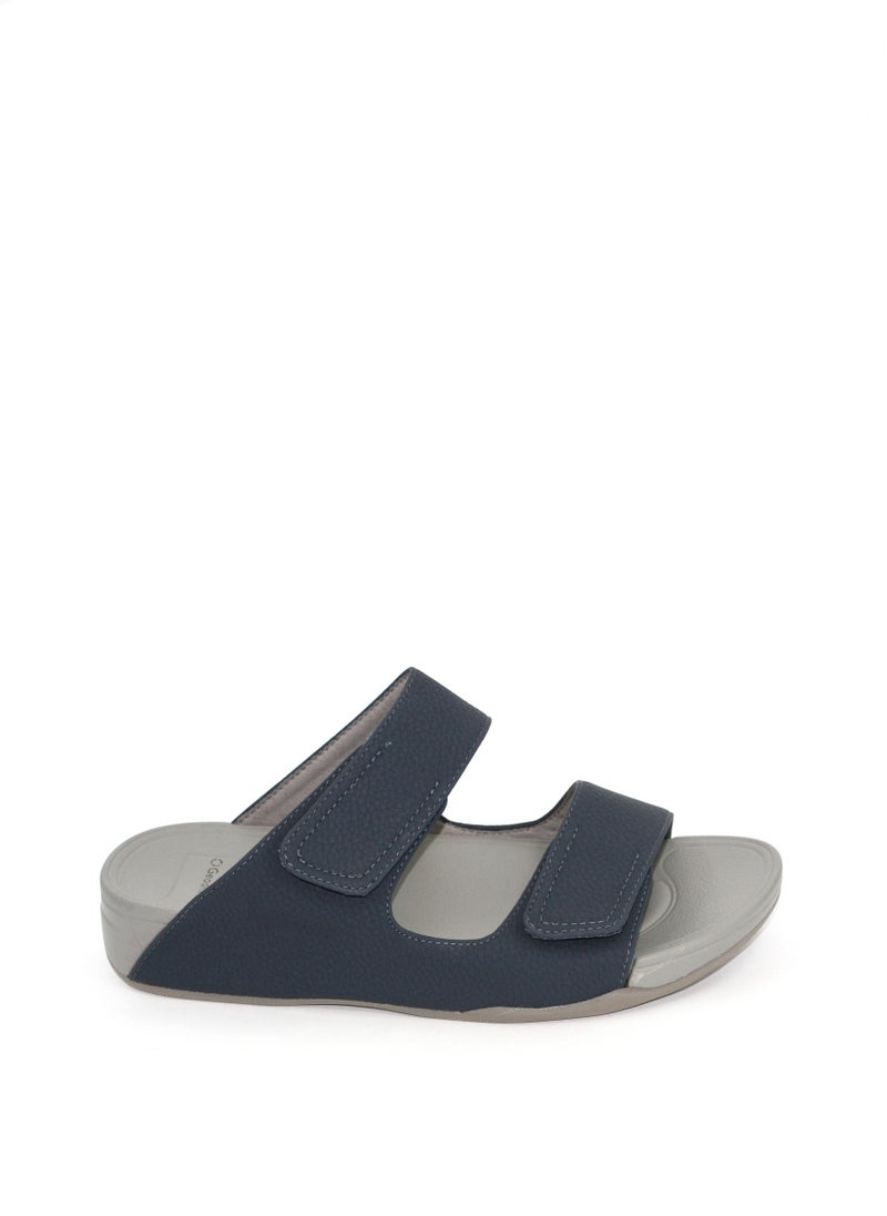 Geoomnii Odalis1 Traditional Arabic Sandals for Boys – Comfortable Slip-On Style for Everyday Wear -Navy - Image 3