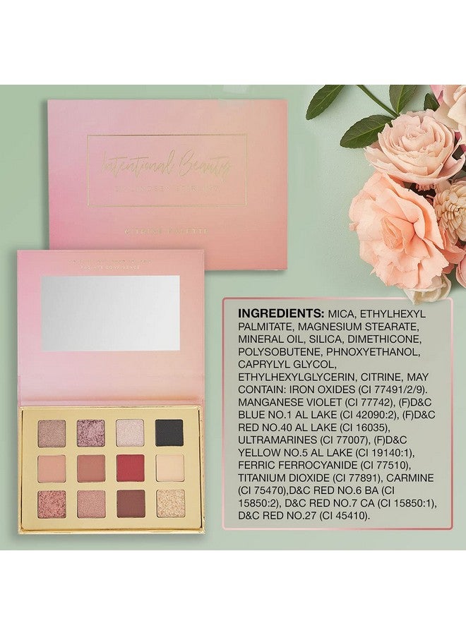 BellaPierre Lindsey Stirling Citrine Palette | 12 Color Eyeshadow Palette Infused With Citrine Crystal | Nontoxic & Paraben Free | Cruelty Free - Image 5