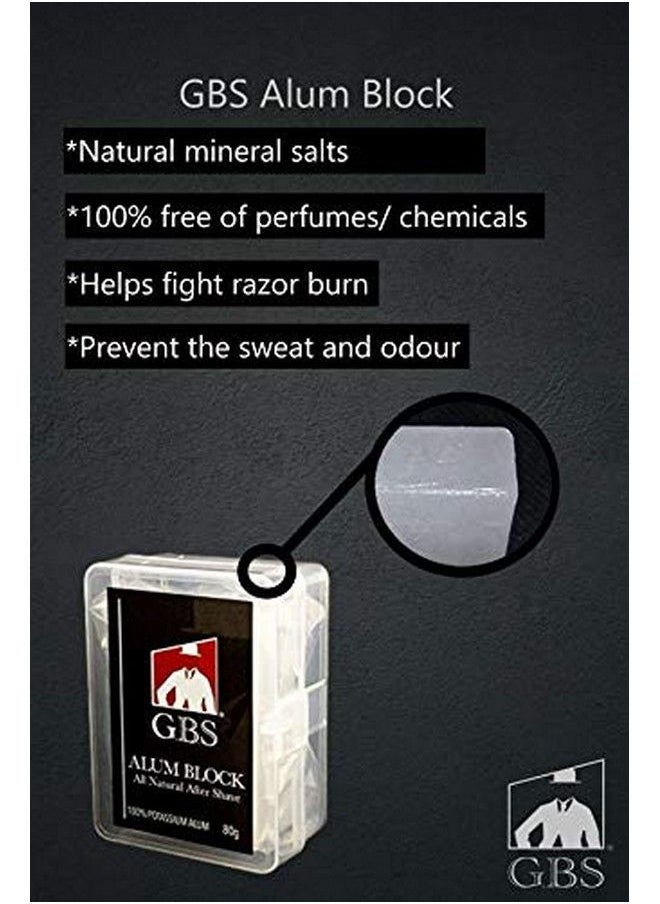 Alum Block All Natural Deodorant After Shave An Essential For Every Wet Shaver Remedy For Accidental Nicks Cuts Caused By Shaving Pack Of 1 (Alum Block All Natural Deodorant With Case)