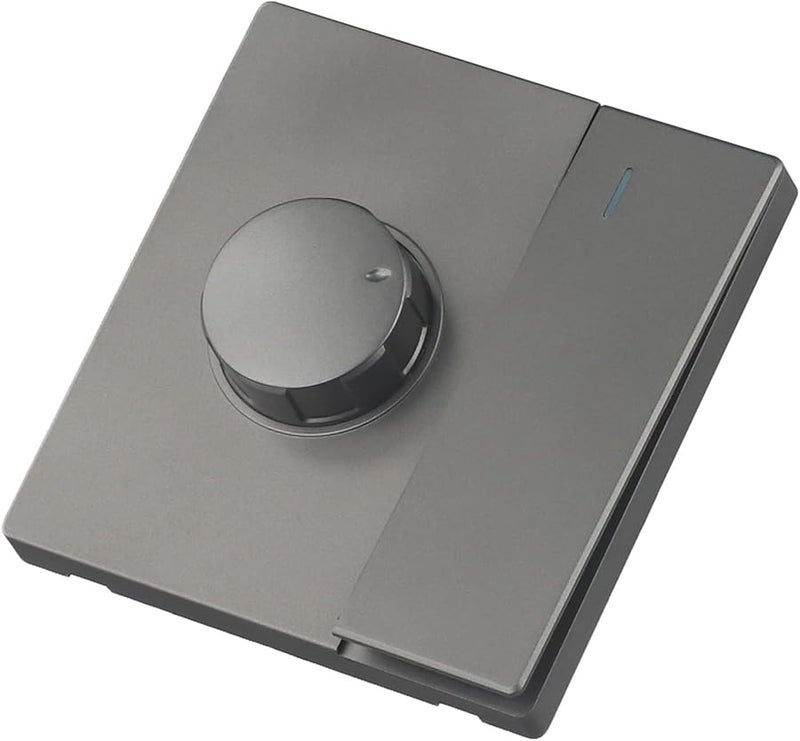 Gray Ceiling Fan Speed Control Switch Stepless Adjustment Flame Retardant PC Material - Image 3