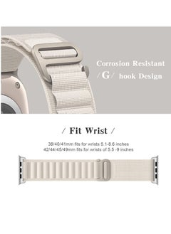 BORTONY Alpine Loop Compatible with Apple Watch Band 38mm 40mm 41mm for Women Men Rugged G Hook and Adjustable Sport Watch Band for i watch Ultra SE Series 8 7 6 5  - Image 2