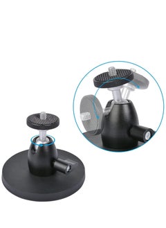 KASTWAVE Magnetic Camera Mount Base with Mini Ball Head and Adapter for Action Camera/DJI Osmo / Insta360 /Blink Camera Wyze Cam Small DSLR Security Camera Light & More with a 1/4"-20  - Image 2