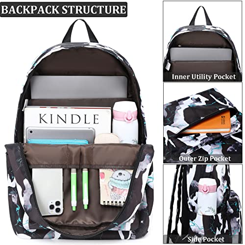 JIANYA Kids Backpack Boys Backpacks for School with Lunch Box Camo Elementary Back Pack Bookbags for Boys - Image 3