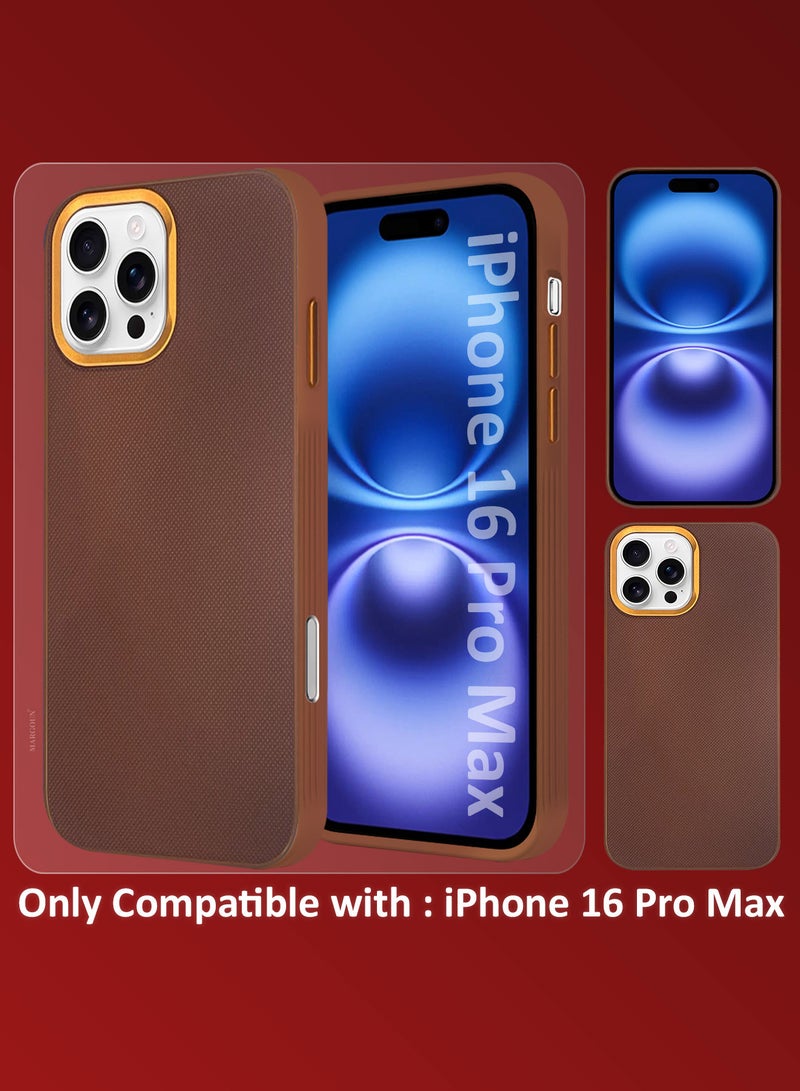 CATANES iPhone 16 Pro Max Vegan Leather Case Cover, Slim Fit, Raised Edges for Camera and Screen Protection - Image 2