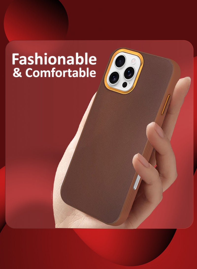 CATANES iPhone 16 Pro Max Vegan Leather Case Cover, Slim Fit, Raised Edges for Camera and Screen Protection - Image 3