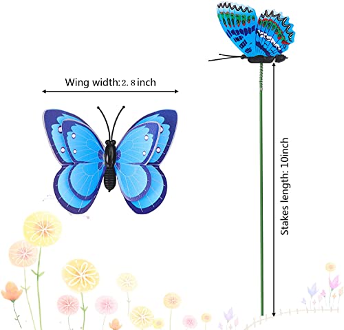Augshy 75 Pcs Butterfly Garden Stakes Party Decorations with Butterfly Designs for Garden Decor - Image 3