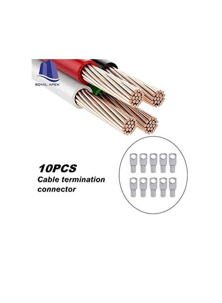 عروات الكابلات النحاسية 10 قطع من محطات الأسلاك ، عروات كبل الموصل ، محطات البطارية SC للبطارية ، للتطبيقات البحرية ، والطاقة الشمسية ، والسيارات ، والكهرباء ، والتطبيقات المنزلية ، إلخ (حجم الفتحة 12 - Image 3