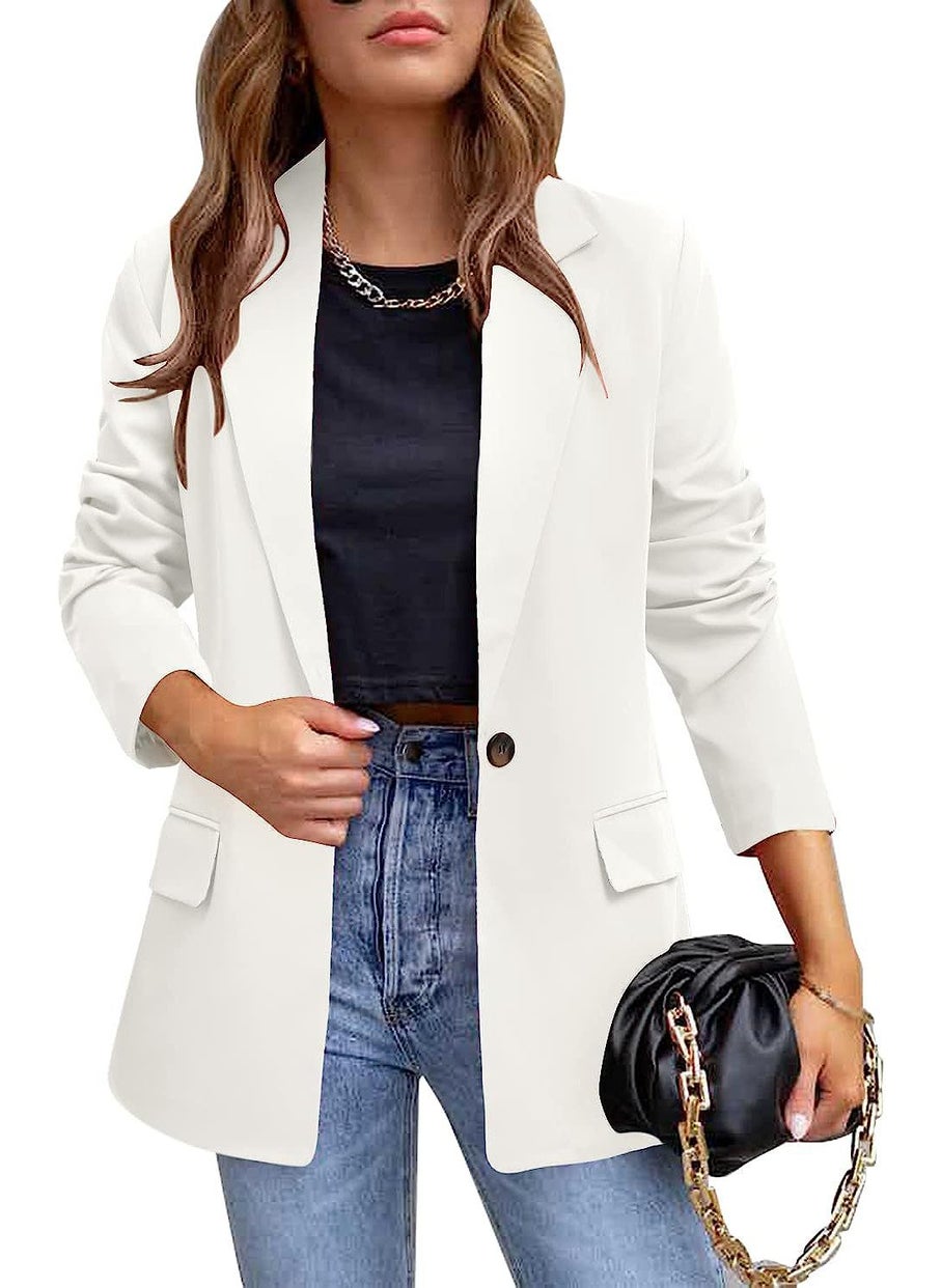 Generic 2024 Autumn Winter Tailored Blazer for Women Black  - Image 2
