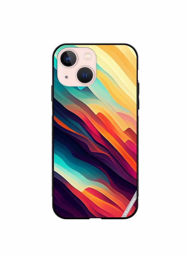 VR CREATIVE Protective Case Cover For Apple iPhone 13 Abstract Colorful  With Gradient Patterns Design Multicolour - Image 1