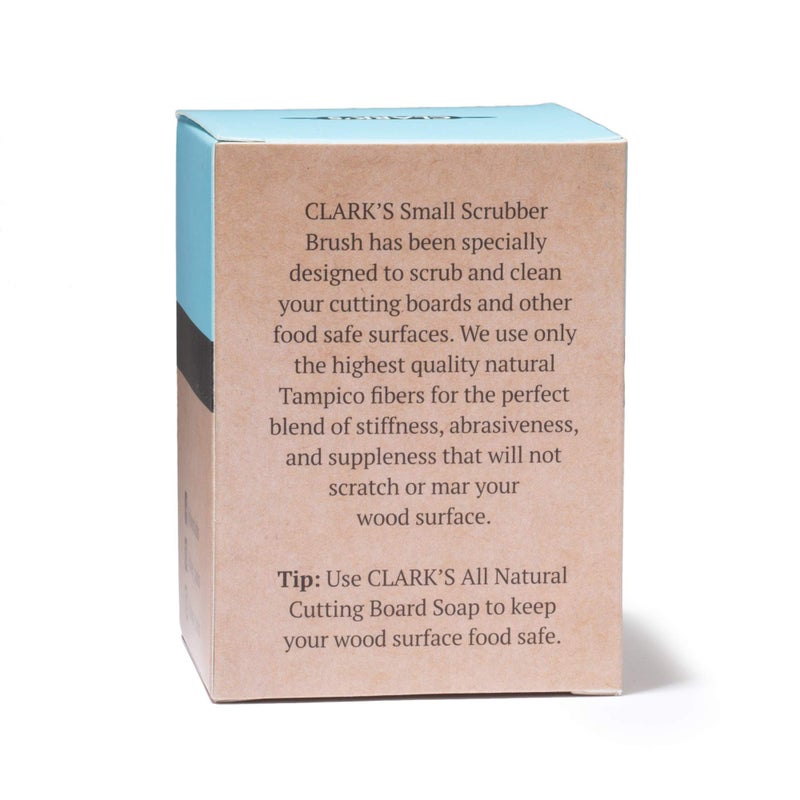 CLARK'S Cutting Board Oil Scrub Brush - Round Wood Applicator for Food Grade Mineral Oil and Wax on Wooden Bamboo, Cast Iron, and Utensils â€“ Maple Construction â€“ Kitchen Countertops Food Safe - Image 4