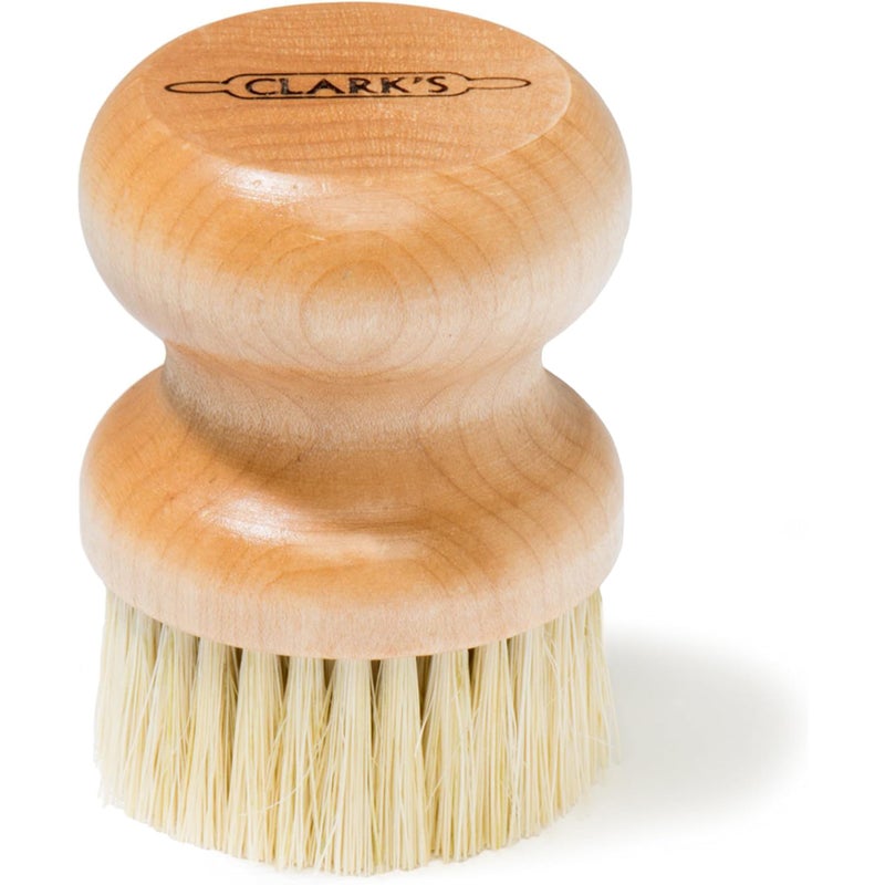 CLARK'S Cutting Board Oil Scrub Brush - Round Wood Applicator for Food Grade Mineral Oil and Wax on Wooden Bamboo, Cast Iron, and Utensils â€“ Maple Construction â€“ Kitchen Countertops Food Safe - Image 1
