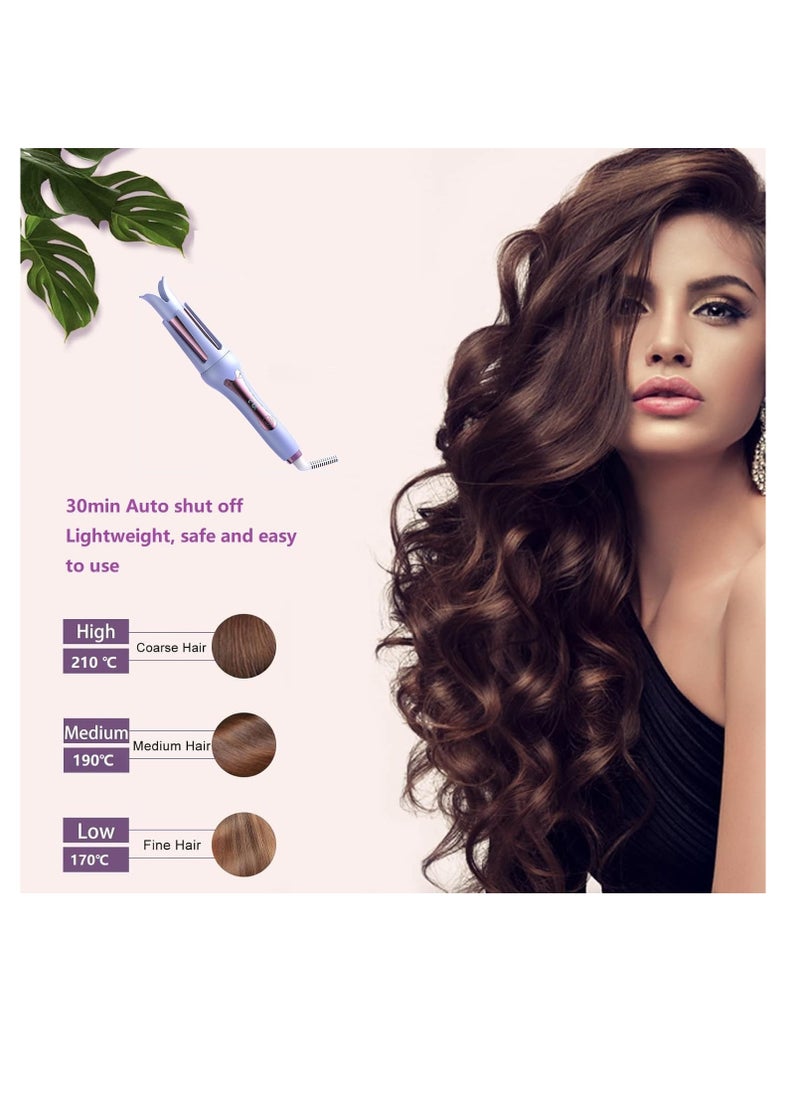 McDou - 32mm Automatic Curler Tourmaline Ceramic Curling Wand 360° Rotating Curling Wand 3 Temperature Settings Dual Voltage and Anti-Scalding Create Beautiful Curls - Image 1